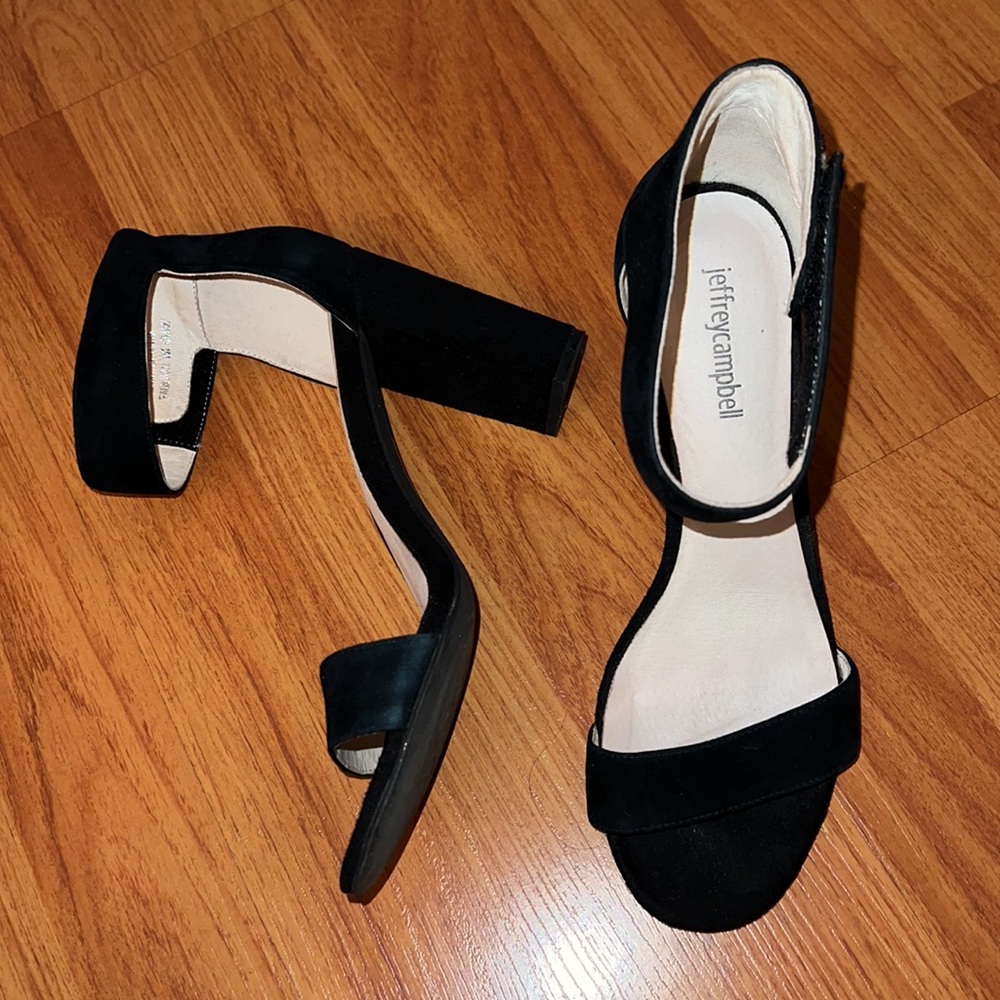 Jeffrey Campbell Suede Black Heels